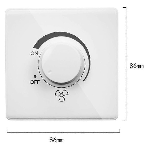 Justerbar Steglös Hastighetsregulator Väggströmbrytare 220v 10a Dimmer Ljusströmbrytare