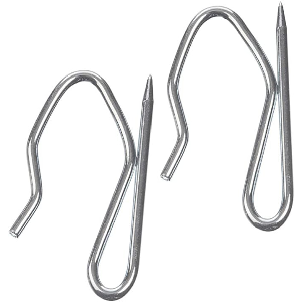 /#/Pin Hooks for Drapes (Pack of 50 pcs) - 2.5CM Ultra Resistant Zinc - for Heavy and Pleated Curtains/#/