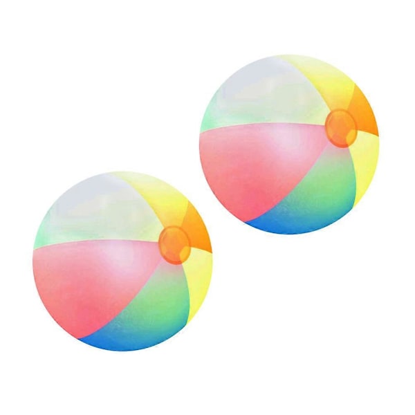 Uppblåsbar Regnbågsbadboll Sommar Rolig Vattenlek Badboll Poolboll Leksak för Barn