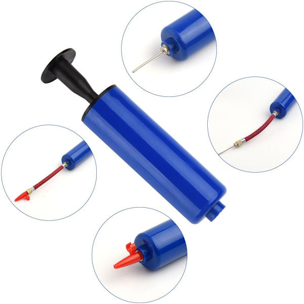 15-delad uppblåsningskit: bollpumpstav, flexibel stav och adapter