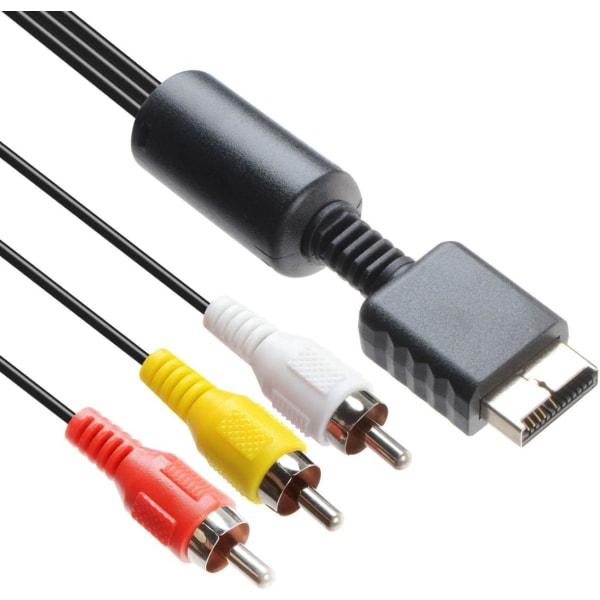 RCA Audio Video Kabel Spilkonsol Tilbehør AV-kabel til PS1 PS
