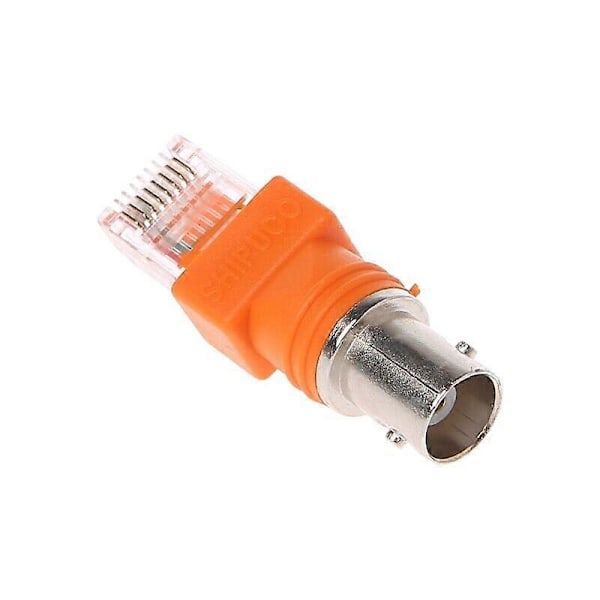 1 stk. BNC Hun Til RJ45 Han Adapter Chassis Panelmontering Koaksial Høj Kvalitet