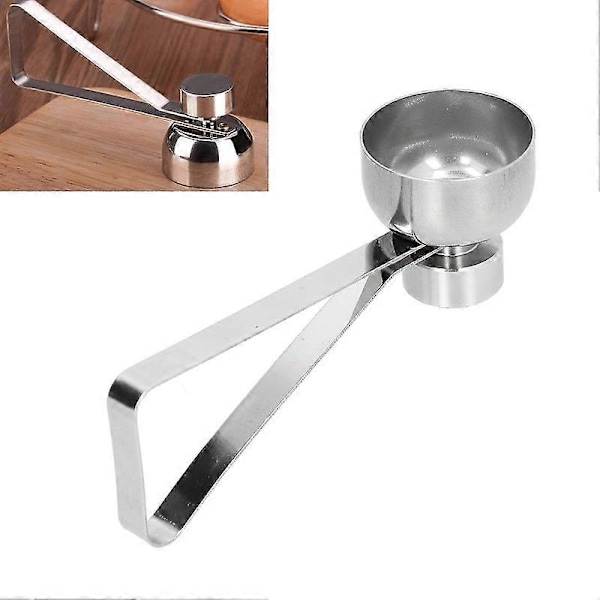 Egg Topper Kutter Eggeskallkutter Rustfritt Stål Egg Cracker Åpner Fjerner For Kjøkkenverktøy