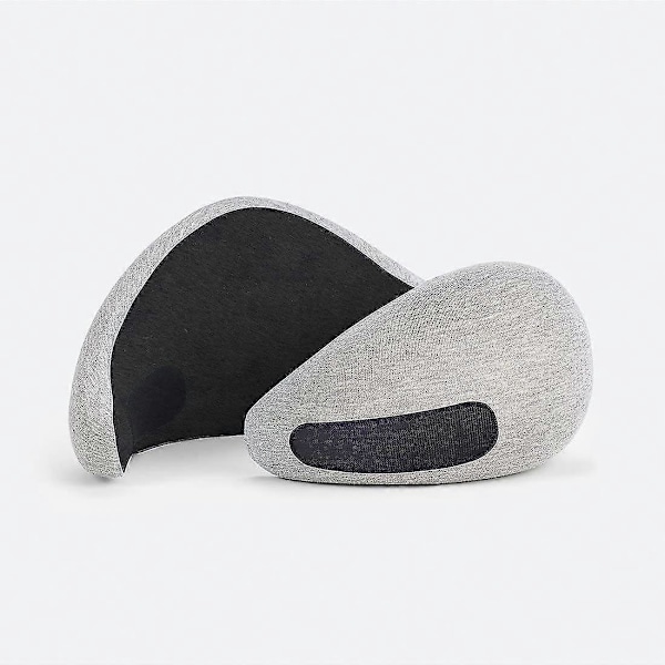 Luksuriøs reisepute med memory foam | Flypute, bilreisepute, nakkestøtte (midnattsgrå)