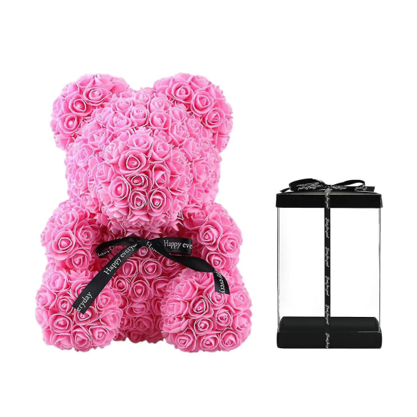 Ny design 2023 Rose Bear Rose Teddy Bear Konstgjord ros Blomsterbjörn, present till alla hjärtans dag, bröllop, mors dag och årsdag bästsäljare