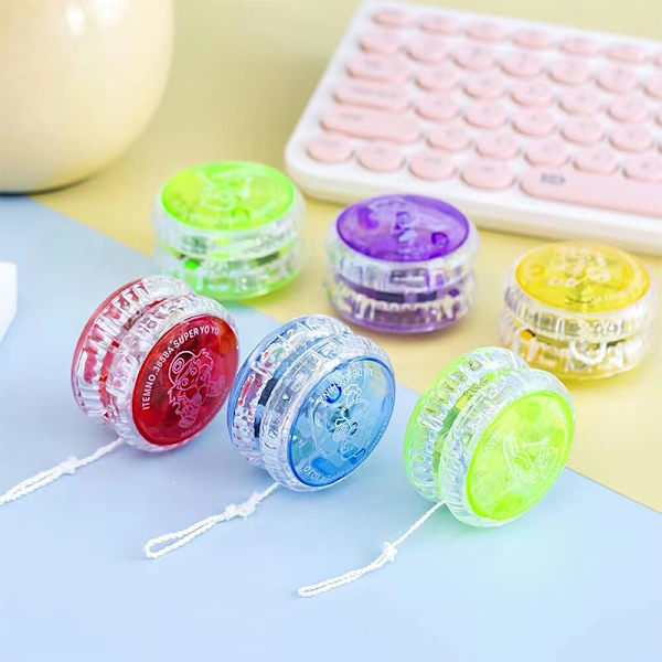 15 stk Lysende Yo-Yo, Lysende Yo-Yo for Barn, LED Lysende Yo-Yo