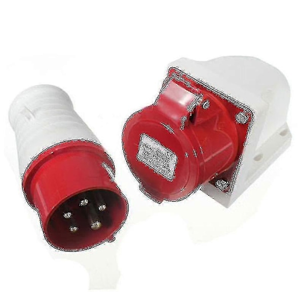 16 Amp 5-polig Kontakt & Uttag Ip44 3-fas 380-415v 3P + N + Jord 16a g20242276579