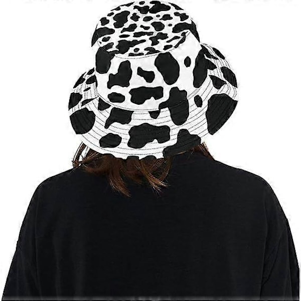 Tie Dye Bøttehatt, Morsom Strand Solhatt Fiskerhatt Dobbel Side