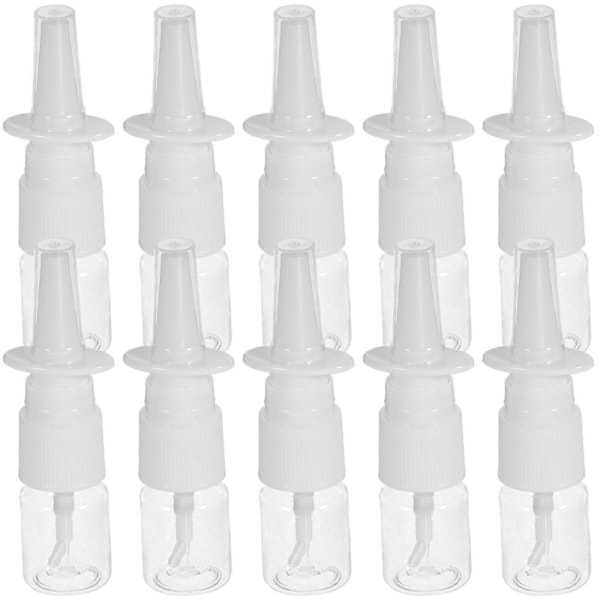 20 st 5ML Förtjockad Sprayflaska Nässprayflaska Direkt Sprayflaska PET Transparent Plastflaska Bärbar Sprayflaska för Resor Utomhus
