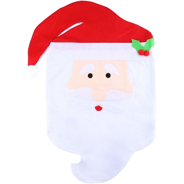*2 Julstolsöverdrag, Tomte Stolsöverdrag med Röd Hatt,*
