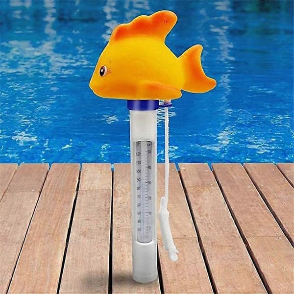 Pool Spa Vildmarksbad Flydende Dyretermometer F/C Display (Guldfisk)