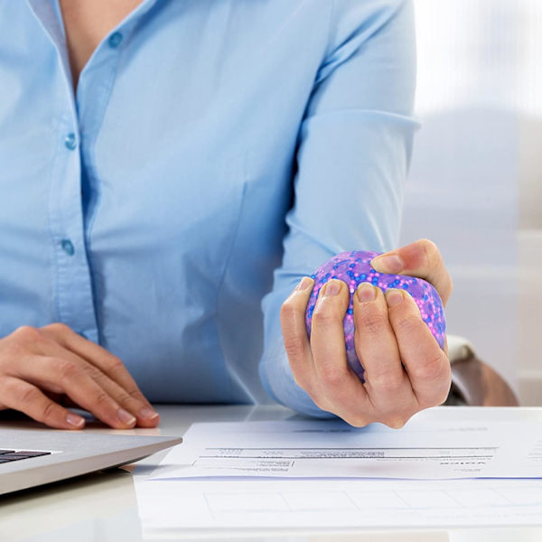 Stressbollar, Mjuk Boll (Lila), Kläm Leksak, Fidget Leksaker Anti Stress