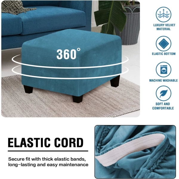 Square Ottoman Covers Ottoman Slipcover Square Footpall Protect
