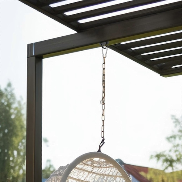2 stk. Pad Eye Plader i Rustfrit Stål, Loftkroge, Kraftige Pad Eye Plader