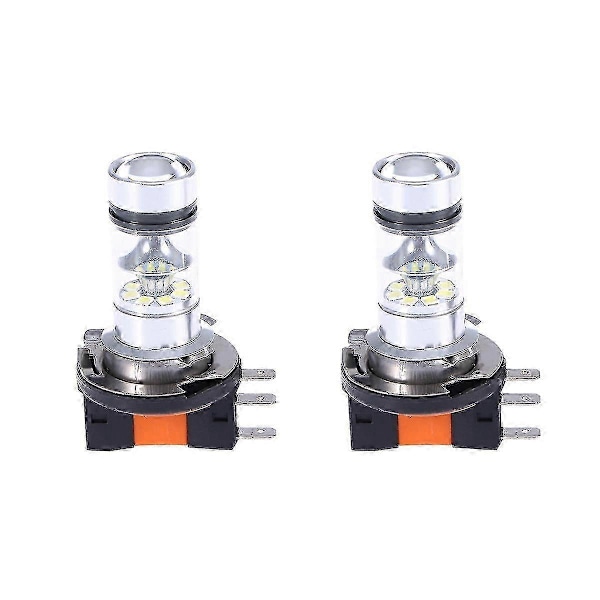 Par af 20 LED Pære H15 100W Tågelygte Lavt Fjernlys Kørelys til Bil (Hvidt Lys) p