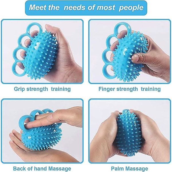 Finger Massage Konvex Punkt Greppboll, Finger Tränare, Styrketräningsenhet, Äldre, Vuxna Och Barn Handtrycksreducerande Boll