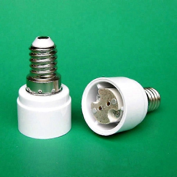 Set med 4 E14 till G4 Mr16 Gu5.3 Gu4 Basadapter för LED eller Halogenlampa