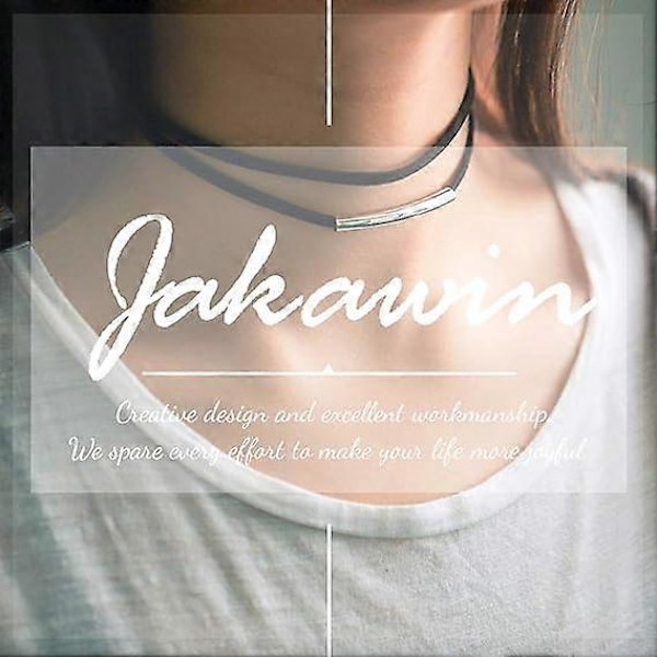Choker Justerbart Svart Choker Halskjede for Damer og Jenter