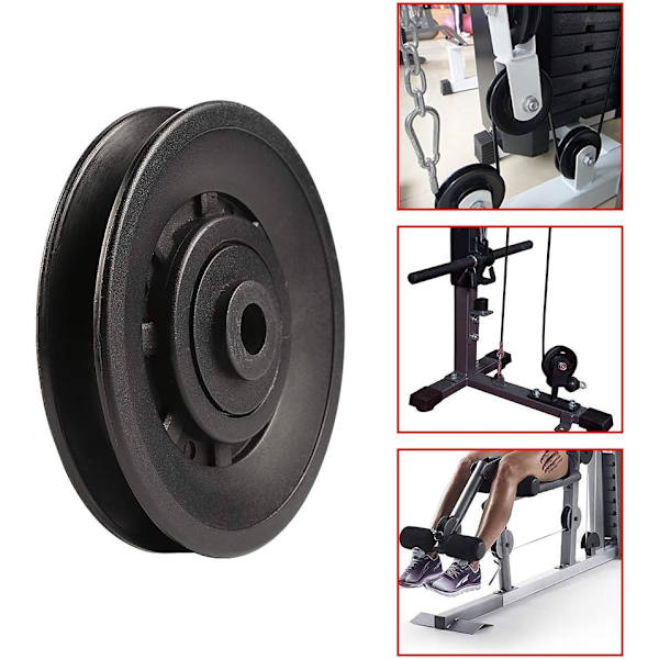 *90mm Universell Lagerhjul Remskiva för Kabelmaskin Gym Extra E*