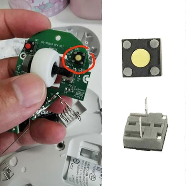 2st Micro Switch 6*6*4.3 mm Fyrkantig Tyst Strömbrytare Knapp Mus DIP Microswitch Tact Switch