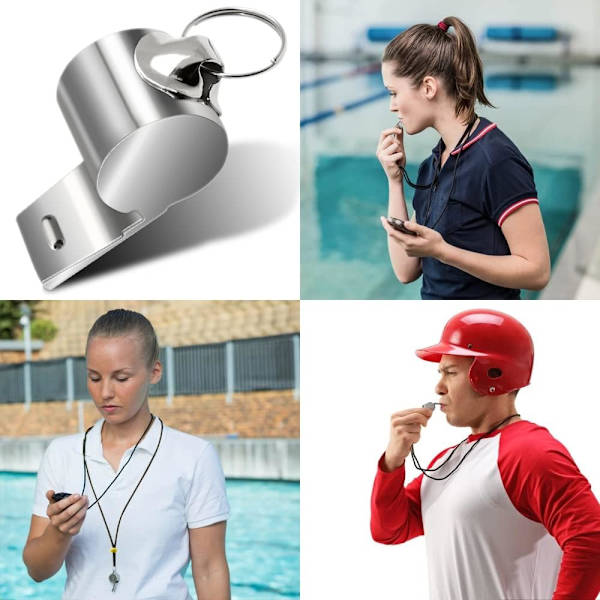 5-pak Fløyte med Justerbar Lanyard, Dommerfløyte for Lærere