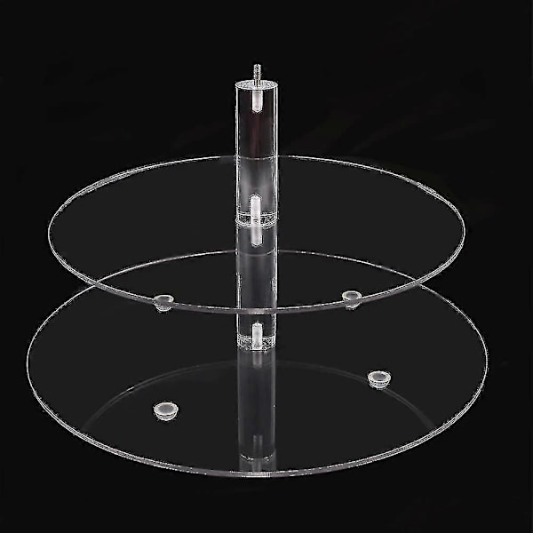 Akryl Kakefat 5-trinns Display Tower Tree For Stable Serveringsbrett For Fest Bryllup Kake Dessert Klar Rund