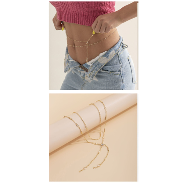 #Tassel Dobbeltlags Mavekæde#