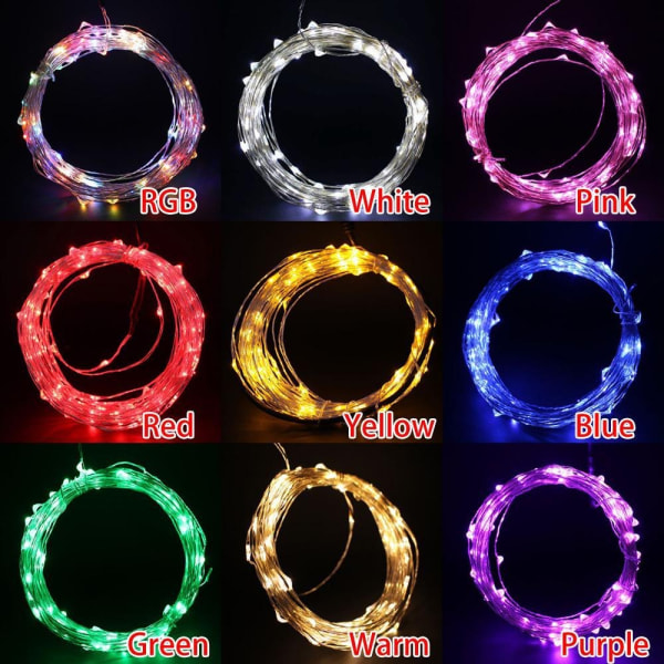 #LED fairy lights 10M100LED LED fairy lights kobbertråd juledekoration#