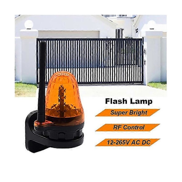 Universal 12V-265V LED Signal Alarm Lys Strobe Blinkende Lys Vægmonteret Nødadvarselslampe til Portåbner