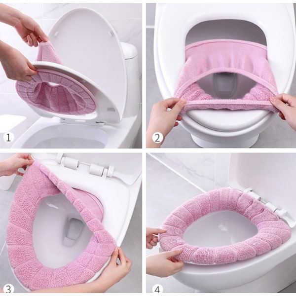 *Lämmin kangas wc-istuimen suoja, wc-istuimen kansi suoja Toi*