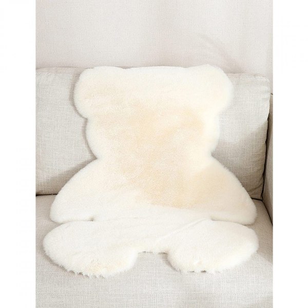 #Pehmeä valkoinen matto, karhun muotoinen, olohuone#