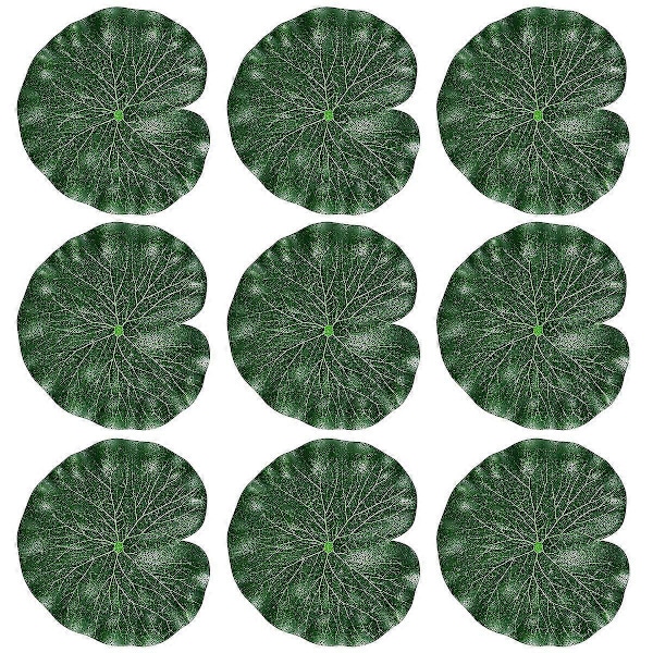 Kunstige Blader Kunstig Lotus Vann Dekorativt Blad Akvarium Lotusblad Flytende Lotusblad