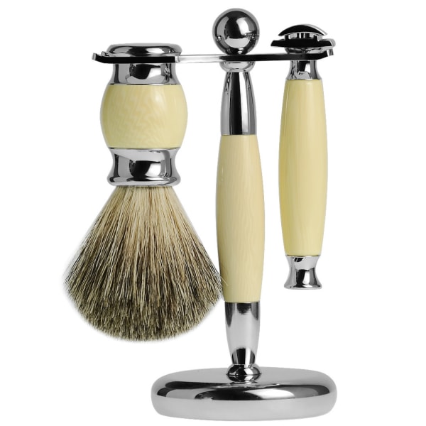 #Shaving set 3-piece classic safety razor and brush#