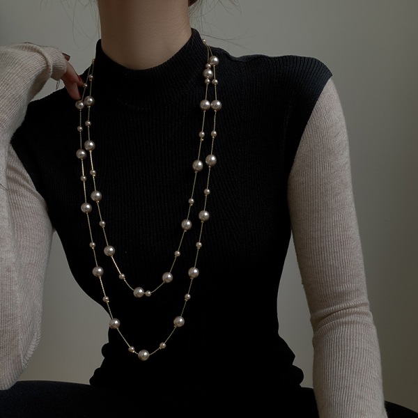 Fashion perle halskæder super lange halskæder nye modeller swea