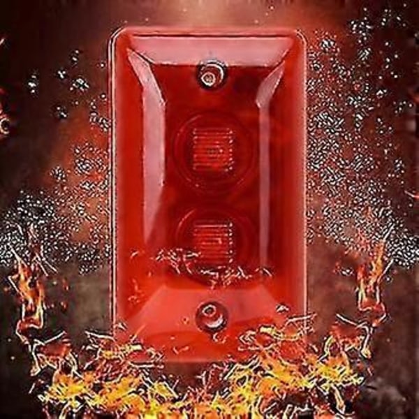 12V Trådbunden Stroboskop Siren Larm Säkerhetslarmsystem 115db