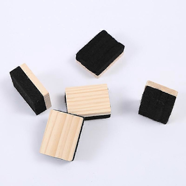 5 stk. tavlevisker, krittvisker, klasseromstavlevisker, gjenbrukbare whiteboardviskere, 4*6,5 cm