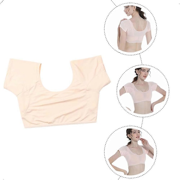 Svedbeskyttende Vest Åndbar Undertøjsvest Underarms Svedpuder Vest til Kvinder