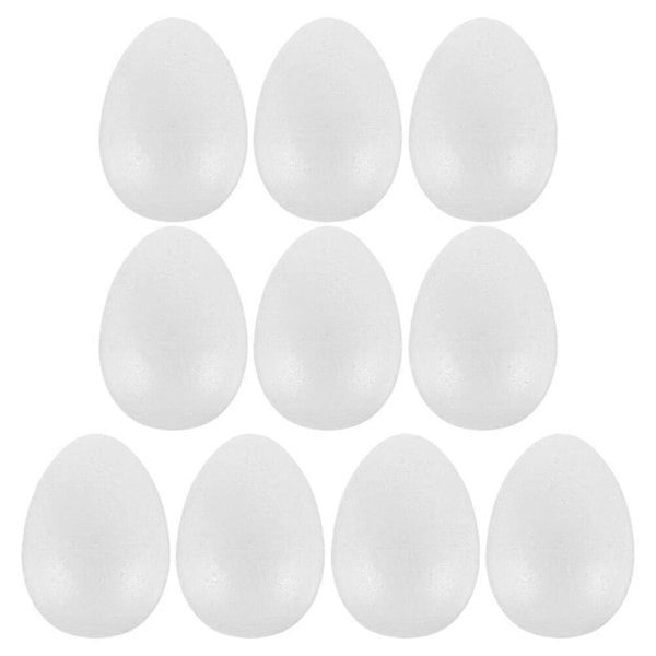 10 stk. Falske Skumegg Små Kunstige Egg Dekorative Simulerings-egg Påske Falske Egg Dekorasjoner