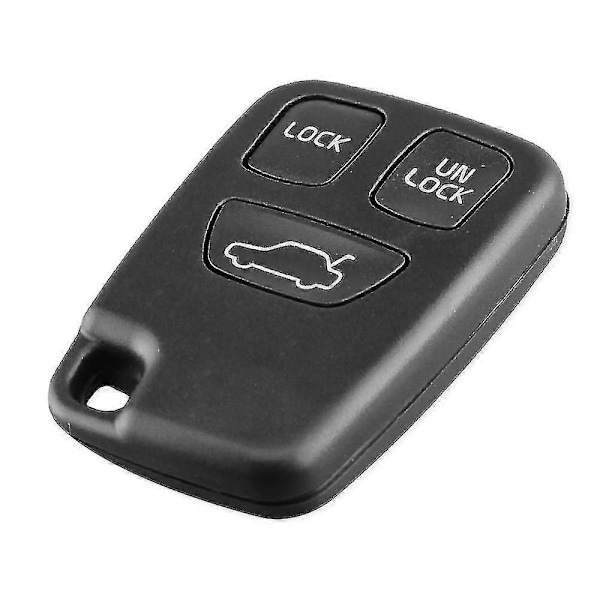 Fjernkontrollnøkkelhus med 3 knapper, ubeskåret blad, erstatning for Volvo S70 V70 C70 S40 V40 98-05