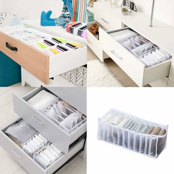 /#/2 Pakk Skuffesorterere, Underklær, Sokker, Oppbevaringsbokser, Garderobe/#/