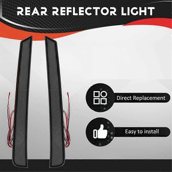 Bil LED Reflektorlys Bakfanger Baklys Tåkelys Bremselys for Vellfire 40-serien 2023+ Bl