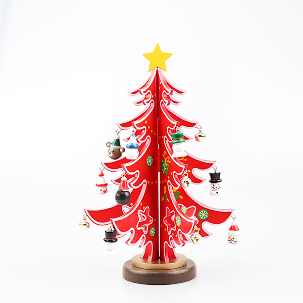 #Träjulgran - DIY Röd Julgransset Kreativ Mini#