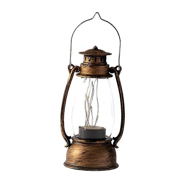 Antik flimrande skrivbordslampa för hemmet, vintage flimrande låga för dekoration