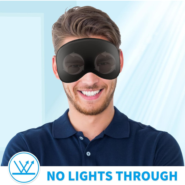 Unimaskit, 2 kpl silmälappusetti, ultrapehmeä unimaskit