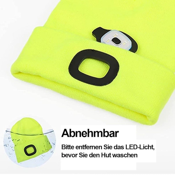 /#/Hatt og skjerf lue med LED-lys LED lue opplyst hodelykt lue/#/