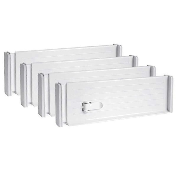 Lådindelare, kökslådindelare, justerbara lådindelare för kläder, lådavdelare 4-pack