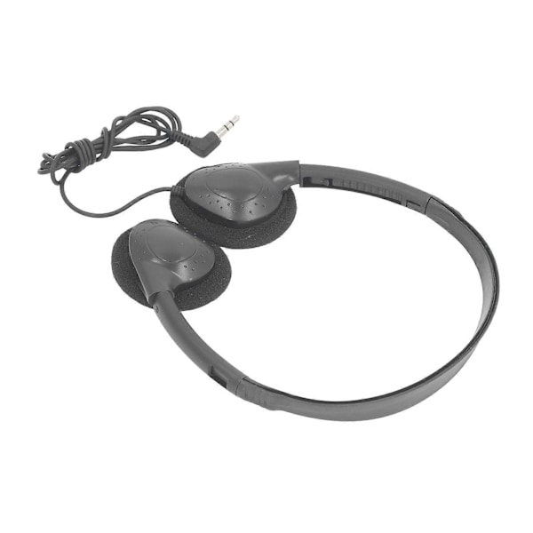 Klassrumshörlurar On Ear Trådbundet Stereoheadset med 3,5 mm Jack för Barn Vuxna Skola Bibliotek Flygplan Dator Laptop