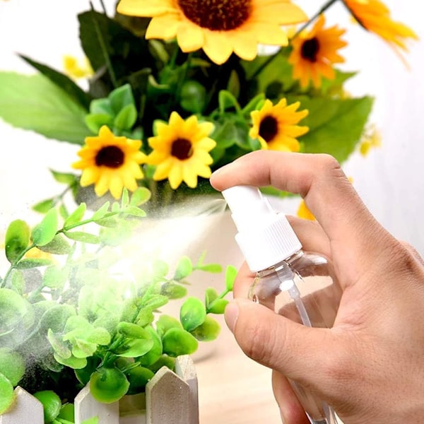 4 st 100 ml Sprayflaskor, Transparent Återanvändbara Plast Tomma Reseflaskor