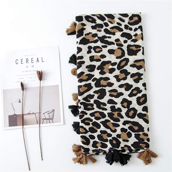 Leopardmönstrad Sjal för Kvinnor - Pashmina Sjal Scarves Cha