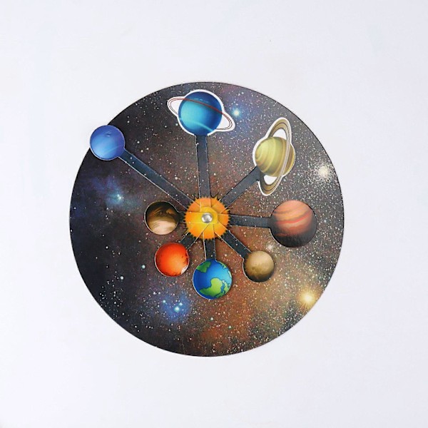 DIY Sæt Astronomi Videnskab Solsystem Otte Planeter 1 stk. sort